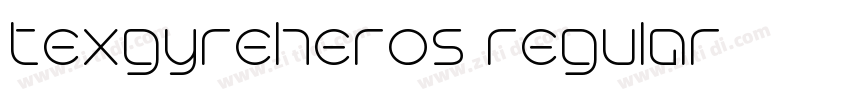 texgyreheros regular字体转换